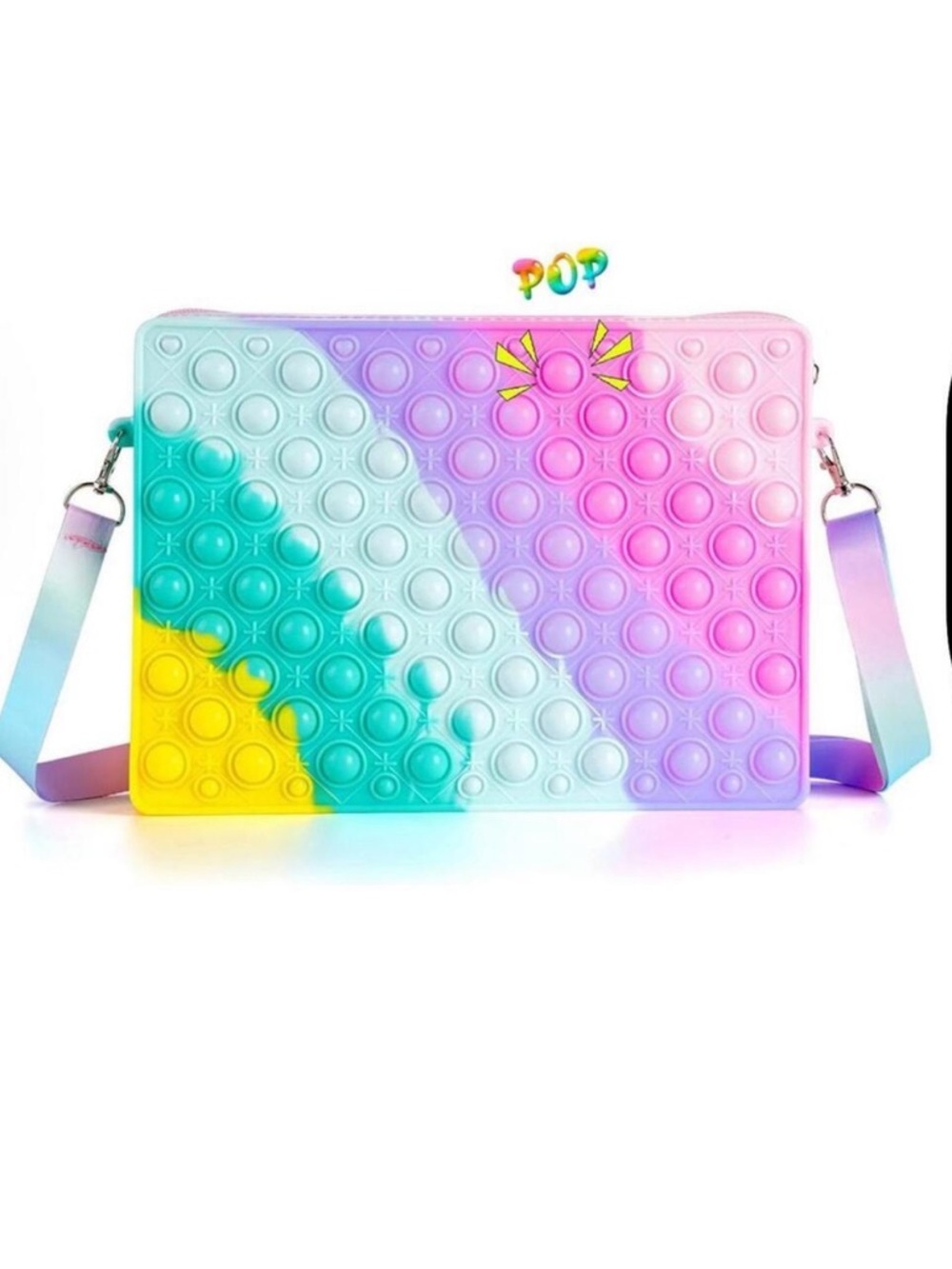 Kids Rainbow Pop-It Crossbody Bag - Multicolor